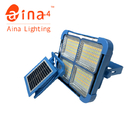 100w Integrated Solar Panel Emergency Flood Light Long Cables 6000mah Battery